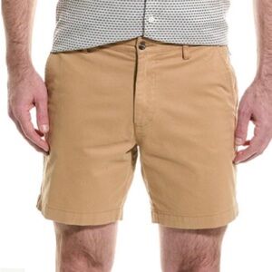 Slate & Stone Mens 7” Chino Shorts Size 34 Beige Tan